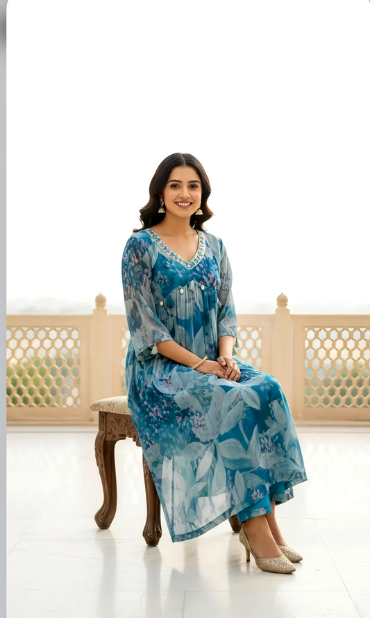 ALIYA KURTA PANTS HOA0199