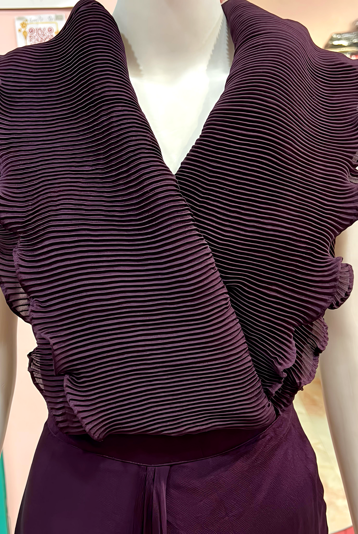 WINE WESTERN DRAPE SET HOA0181