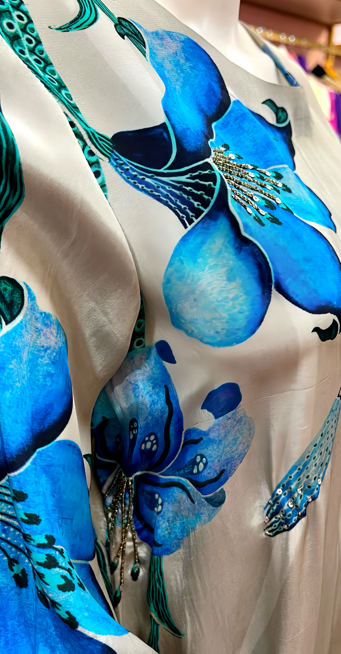 LUXE ORGANIC PLACEMENT PRINT KURTA PANTS HOA0167