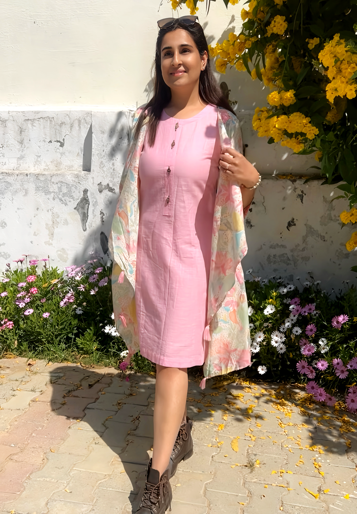Cute Butterfly Frock With Pockets HOA013