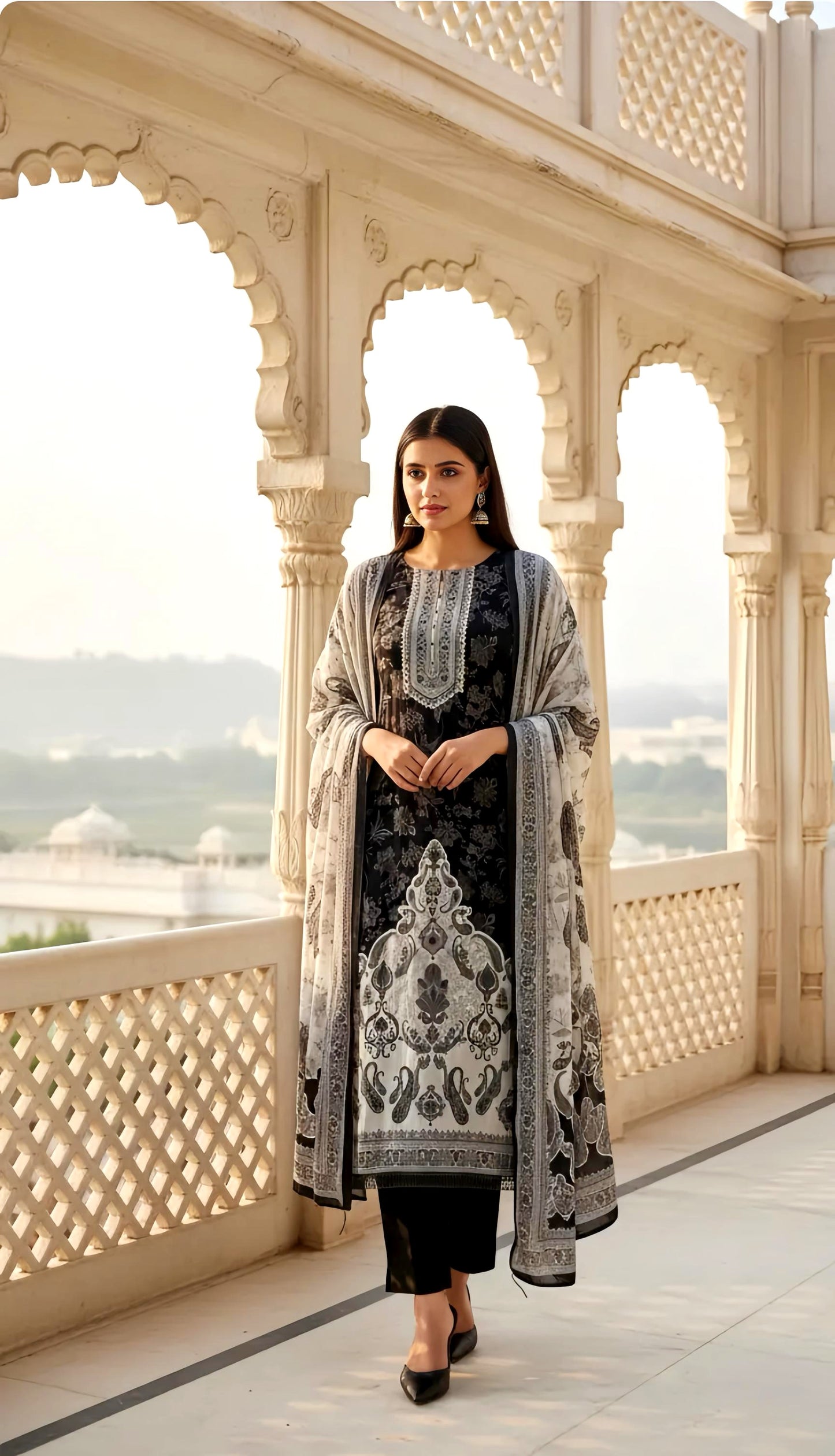 SAHIBA PLACEMENT PAKISTANI SUIT HOA0124