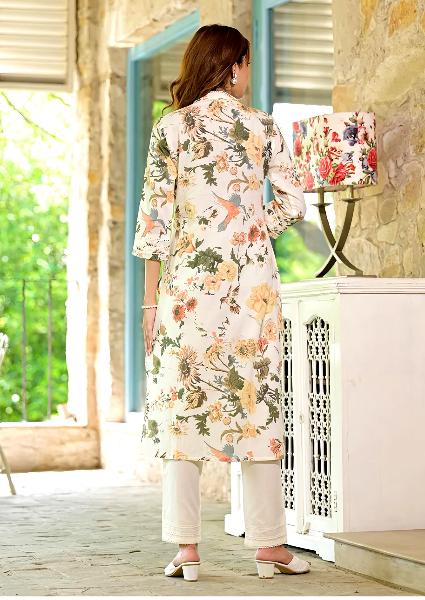 PRIYANKA MUL COTTON DUPATTA SET HOA099