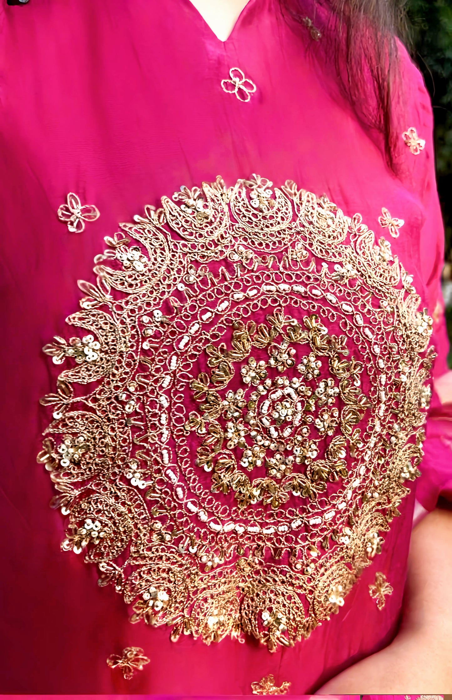 Pranshi HAND EMBROIDERY A LINE HOA0138