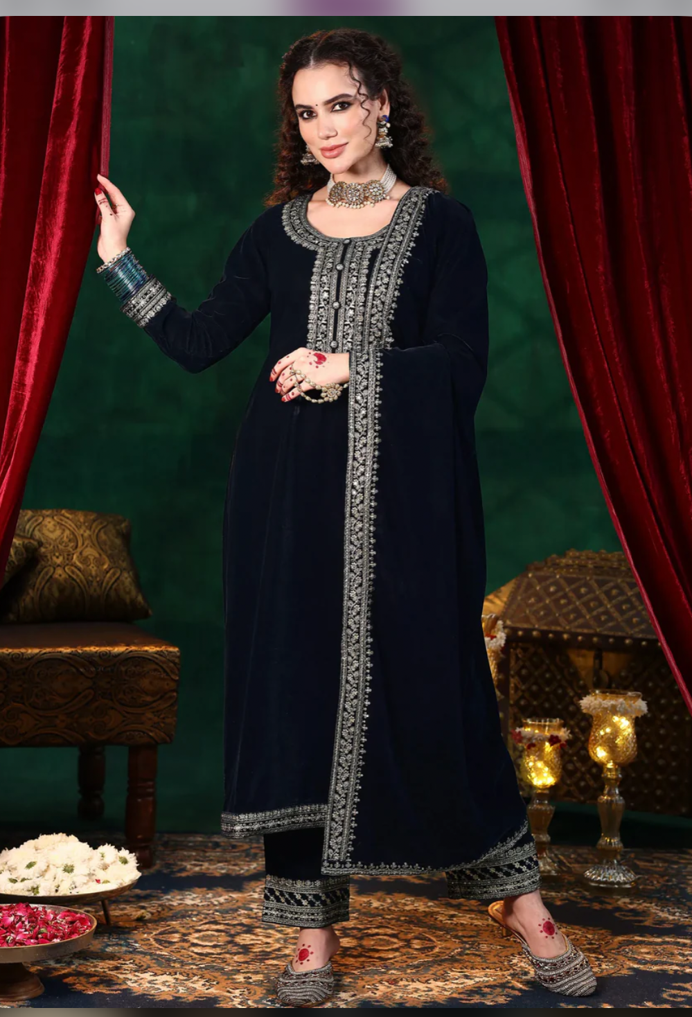 PHIRAN VELVET LUXE VELVET SET HOA0194