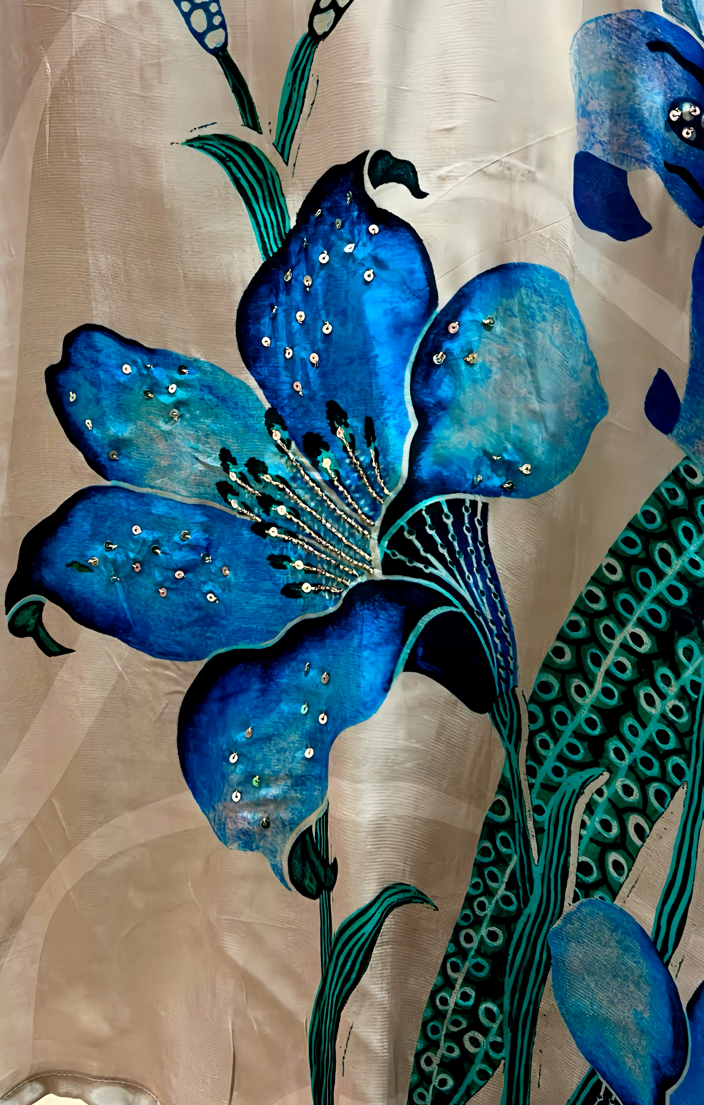 LUXE ORGANIC PLACEMENT PRINT KURTA PANTS HOA0167