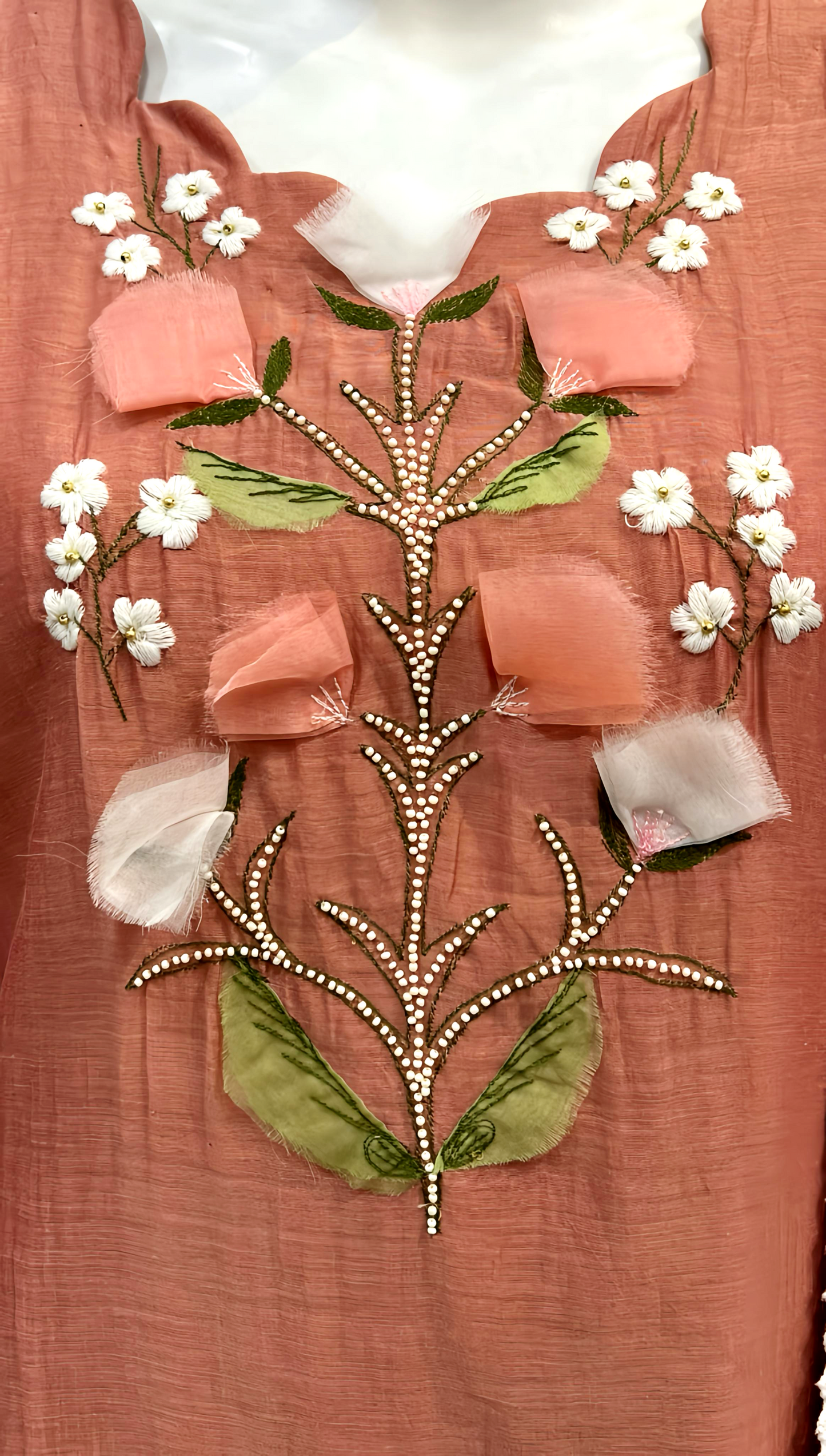 ENGLISH MUL CHANDERI DUPATTA SET HOA0170