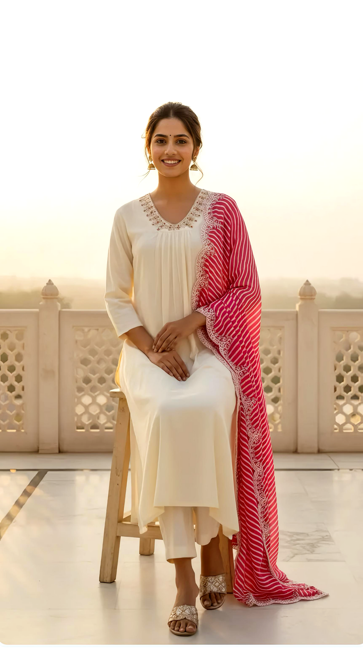 MAHIMA LEHRIA A- LINE DUPATTA SET HOA0159