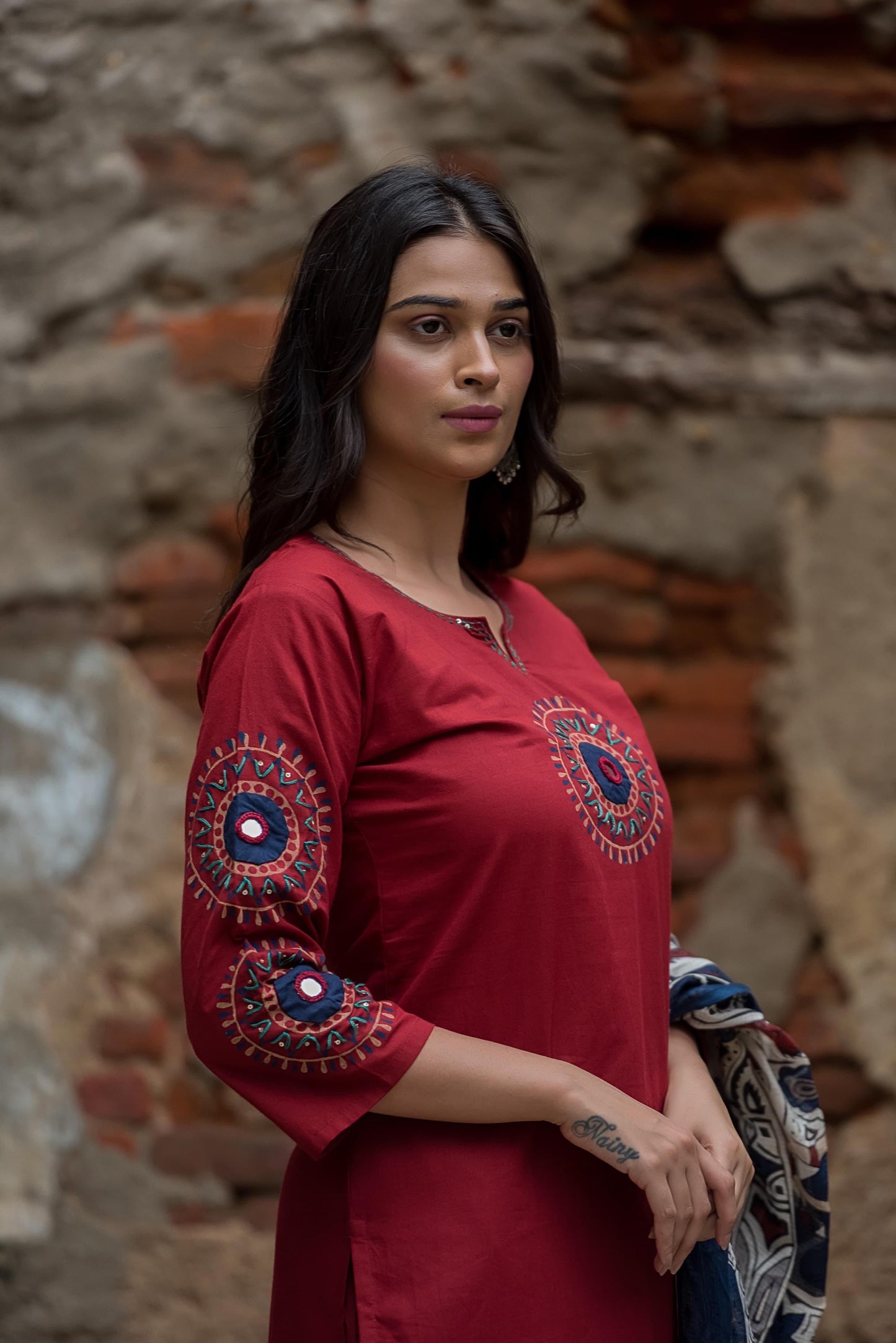 ORGANIC COTTON DUPATTA SET HOA074