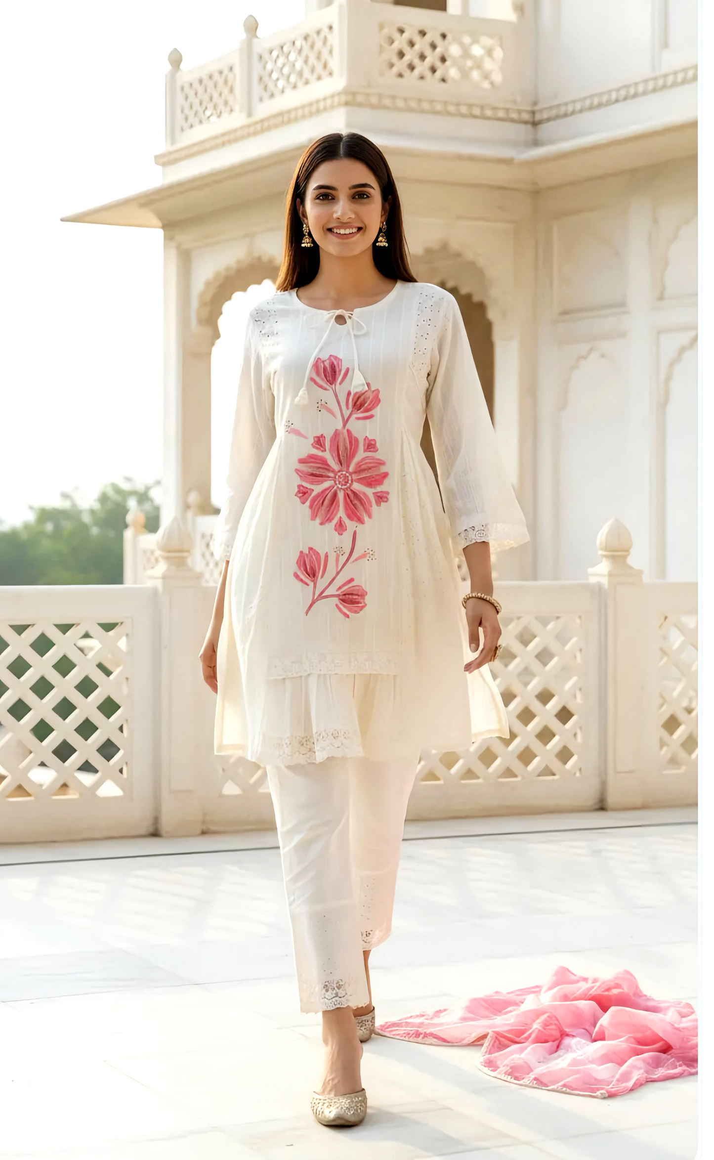 STYLISH MUL COTTON DUPATTA SET HOA0173