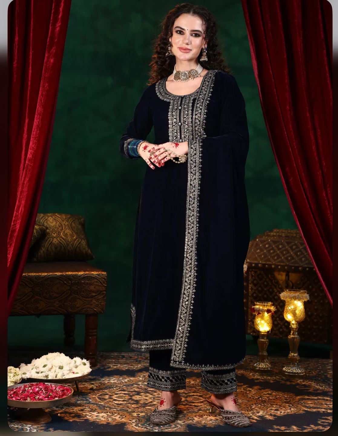 PHIRAN VELVET LUXE VELVET SET HOA0194