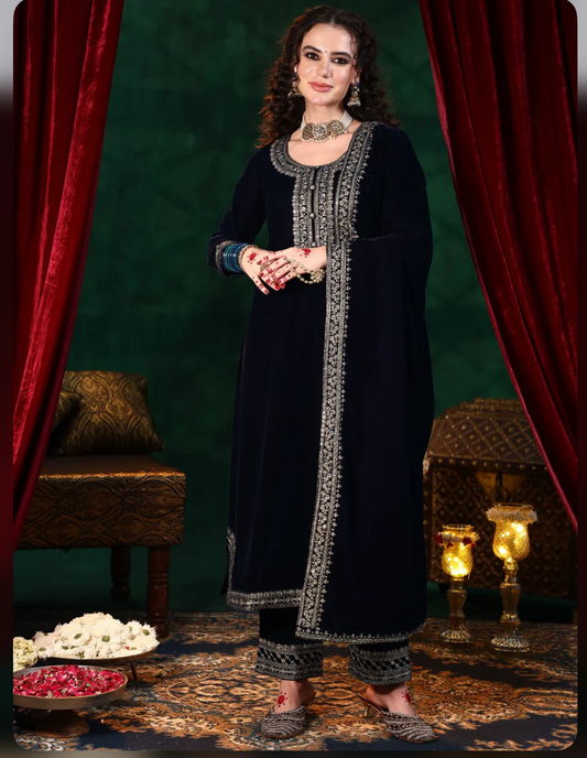 PHIRAN VELVET LUXE VELVET SET HOA0194