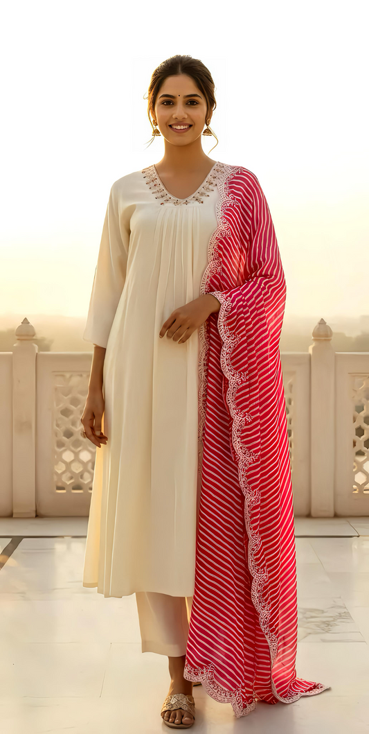 MAHIMA LEHRIA A- LINE DUPATTA SET HOA0159