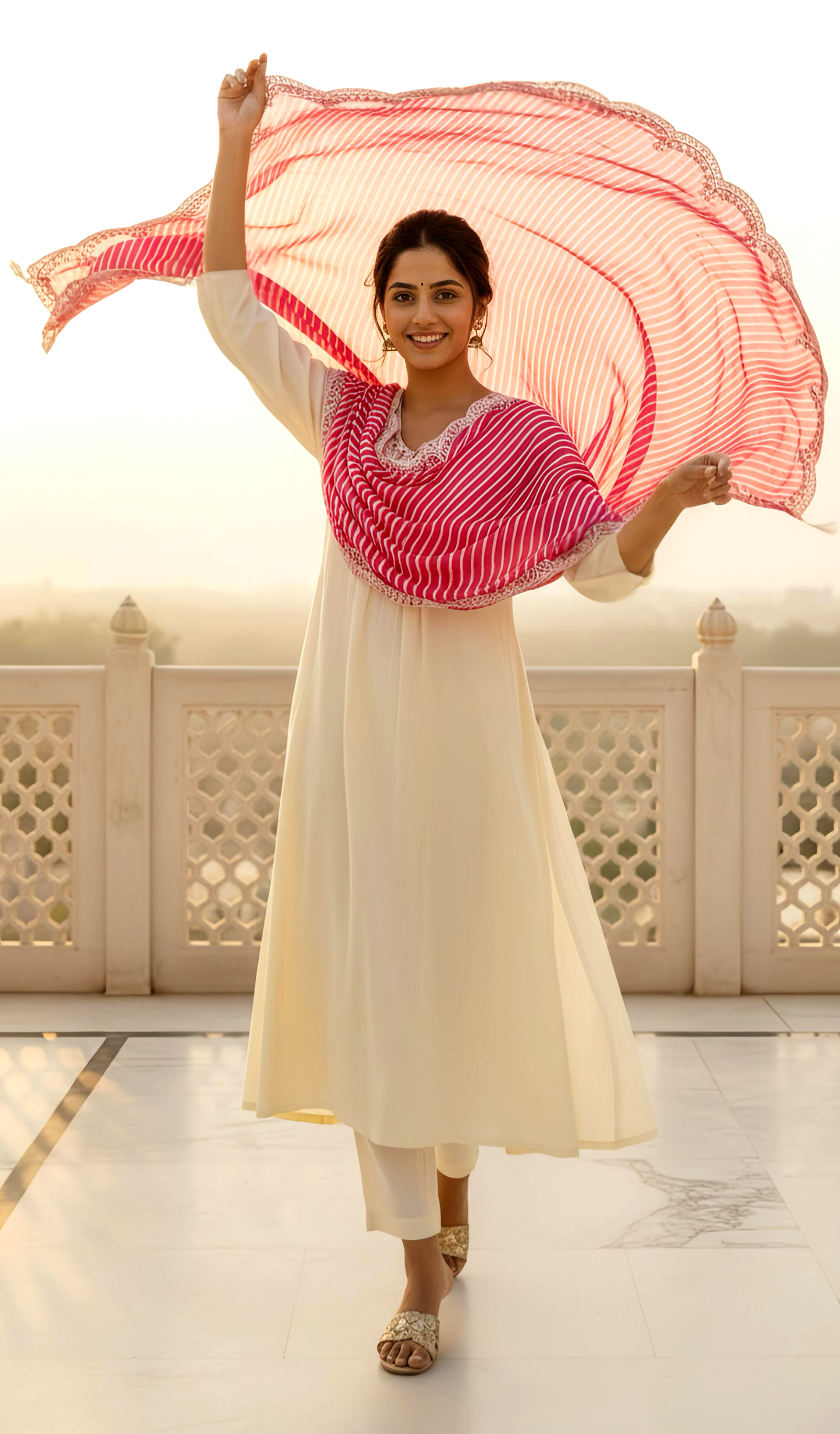 MAHIMA LEHRIA A- LINE DUPATTA SET HOA0159