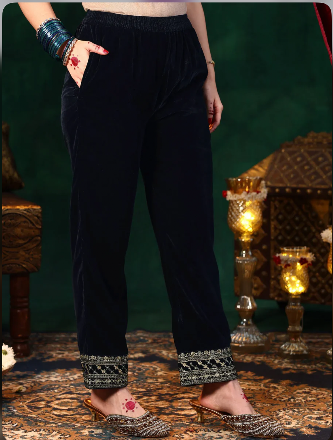 PHIRAN VELVET LUXE VELVET SET HOA0194