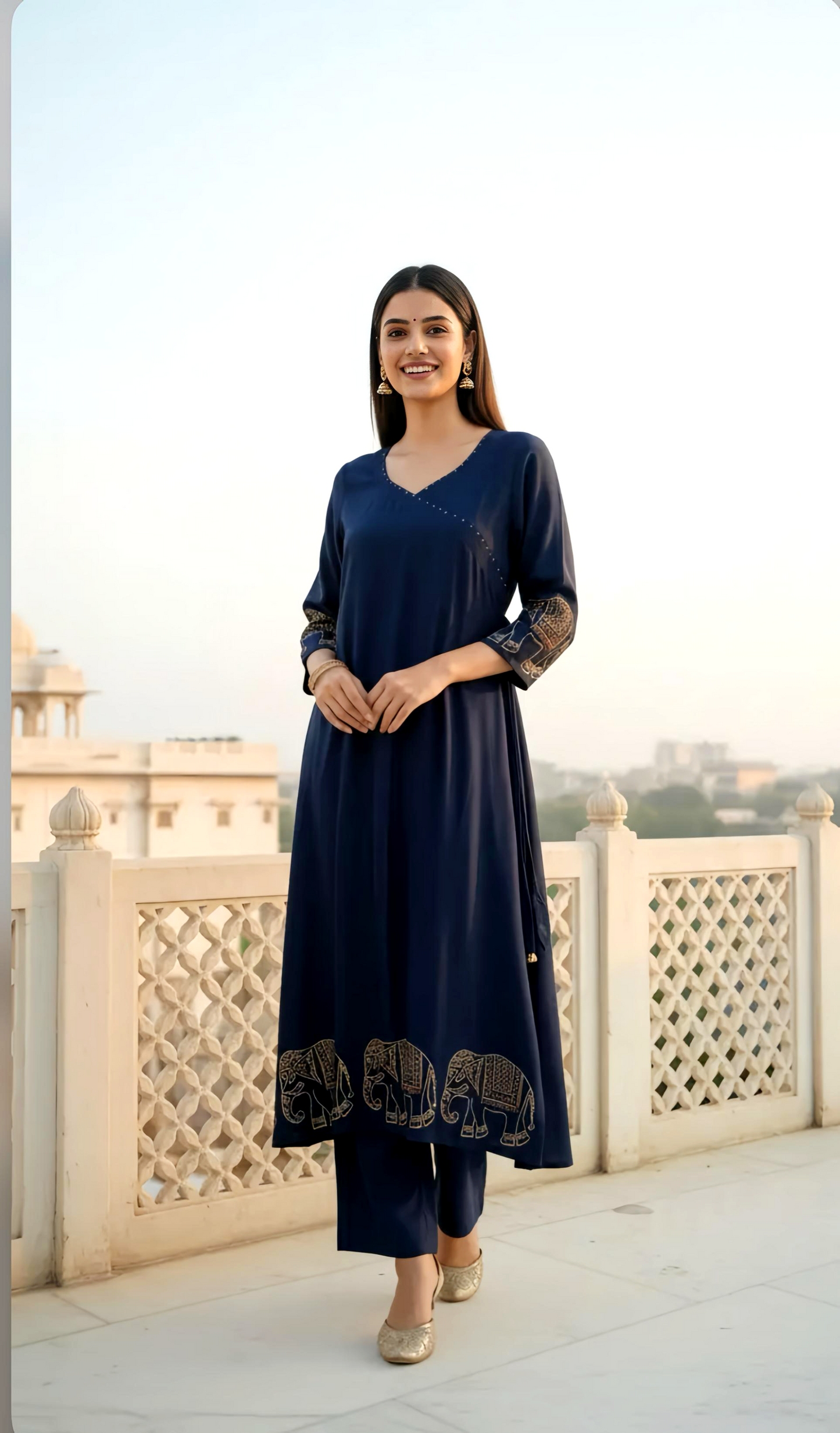 PREMIUM MUGHAL KURTA PANTS HOA068