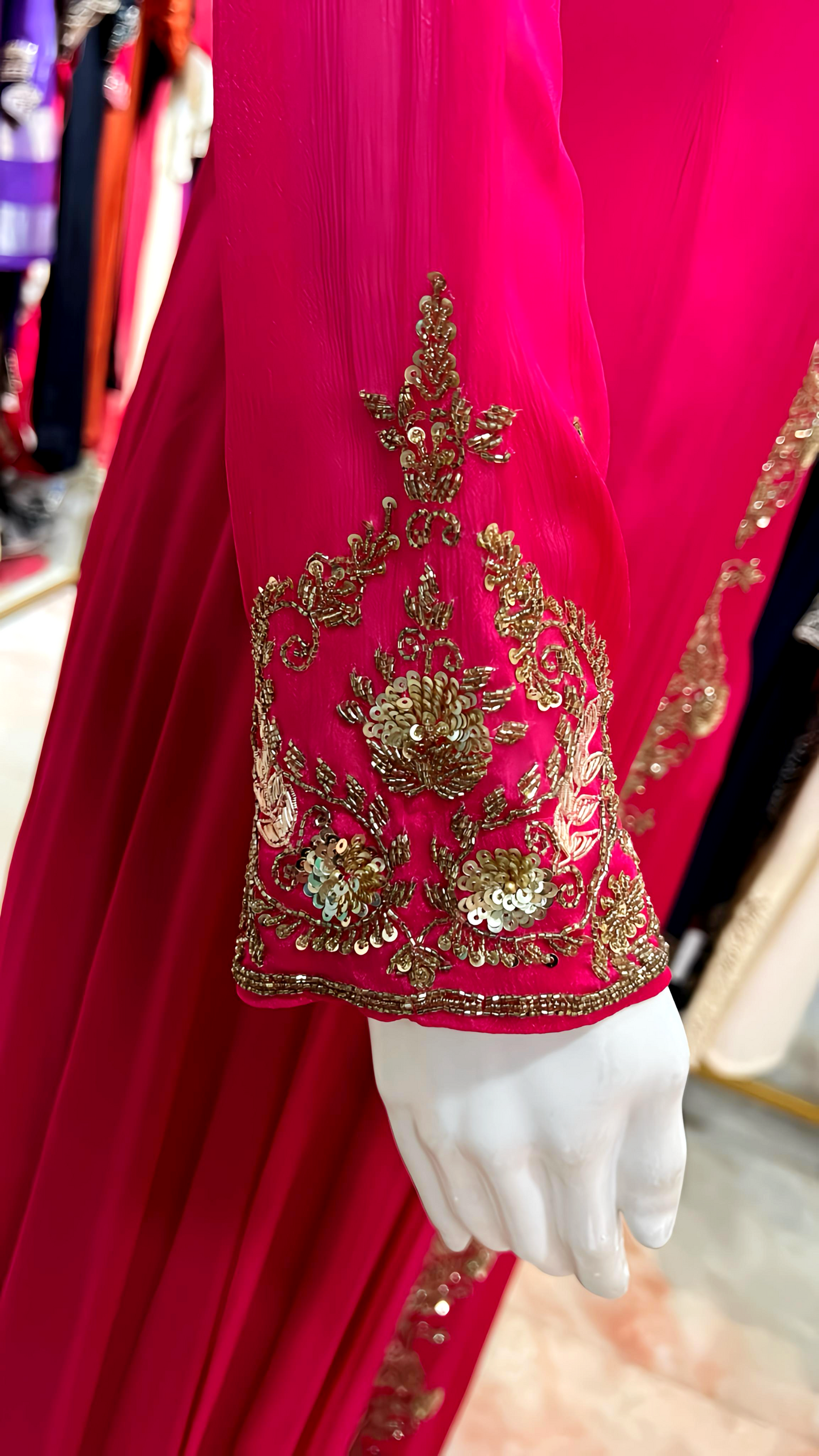 SAHIBA DESIGNER HAND EMBROIDERY GOWN HOA0163