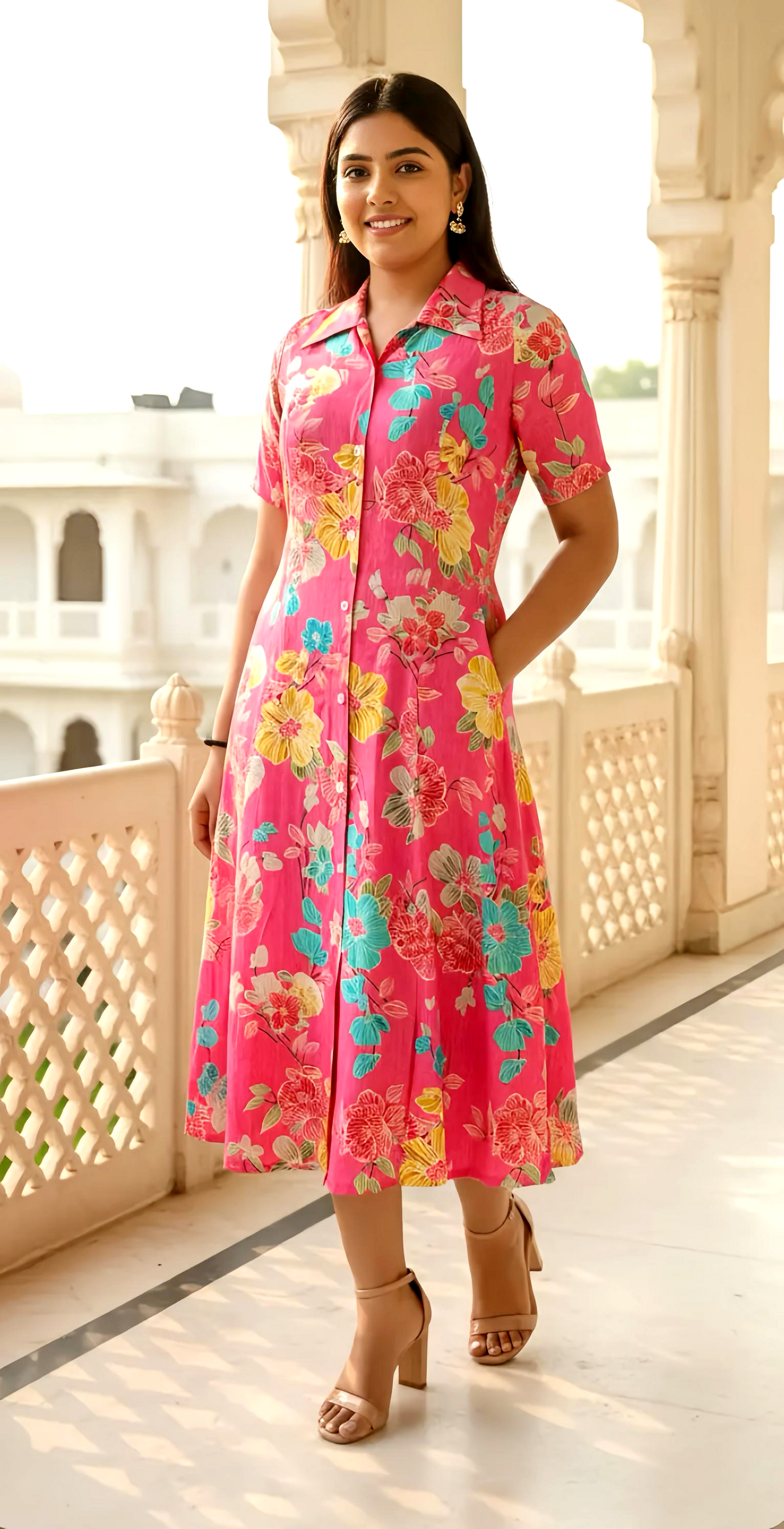 Beautiful Frock With Pockets HOA037