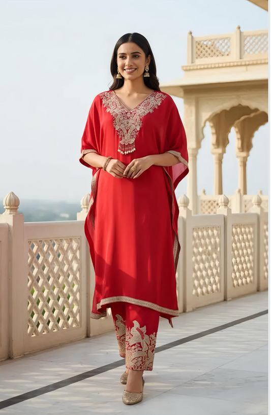 Stylish Partywear Kaftaan HOA051