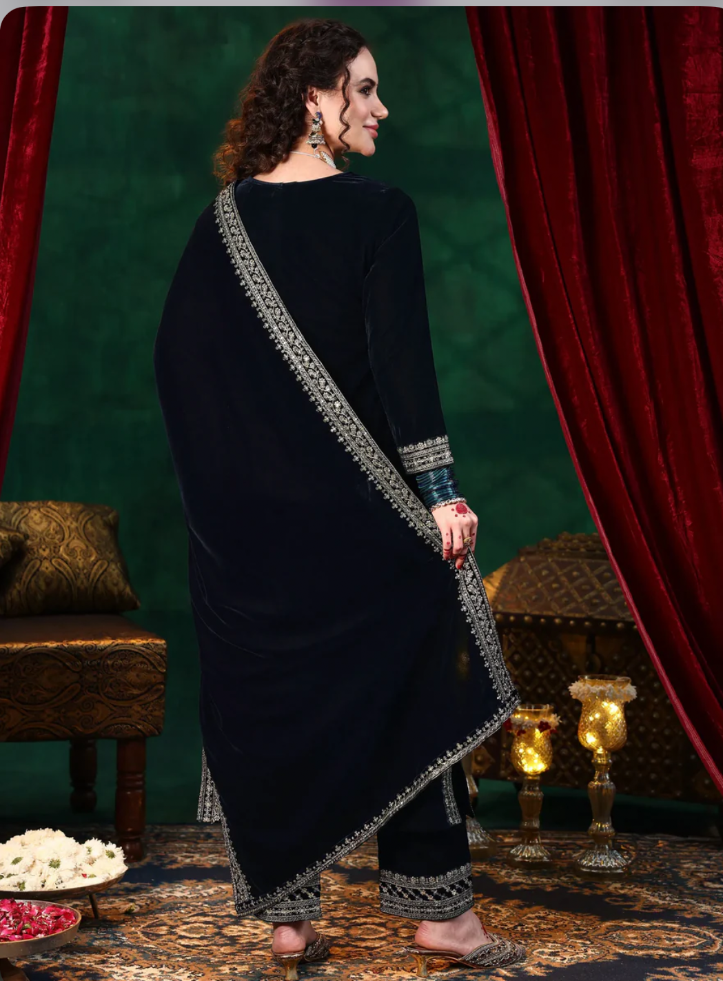 PHIRAN VELVET LUXE VELVET SET HOA0194