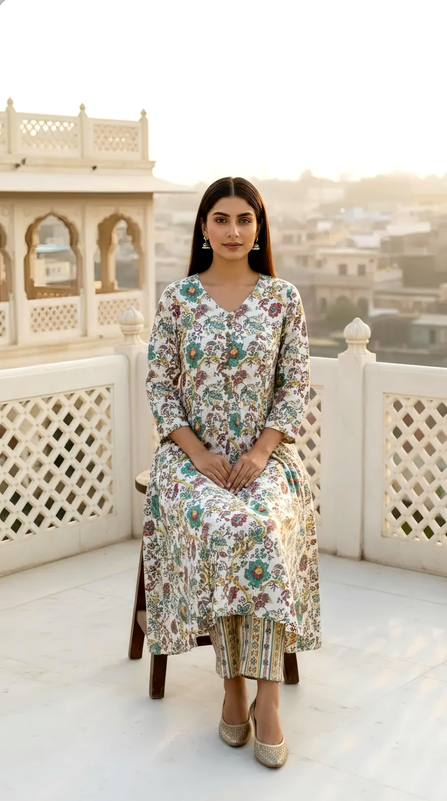 Skin Friendly Cotton A-Line Kurta Pants HOA0209