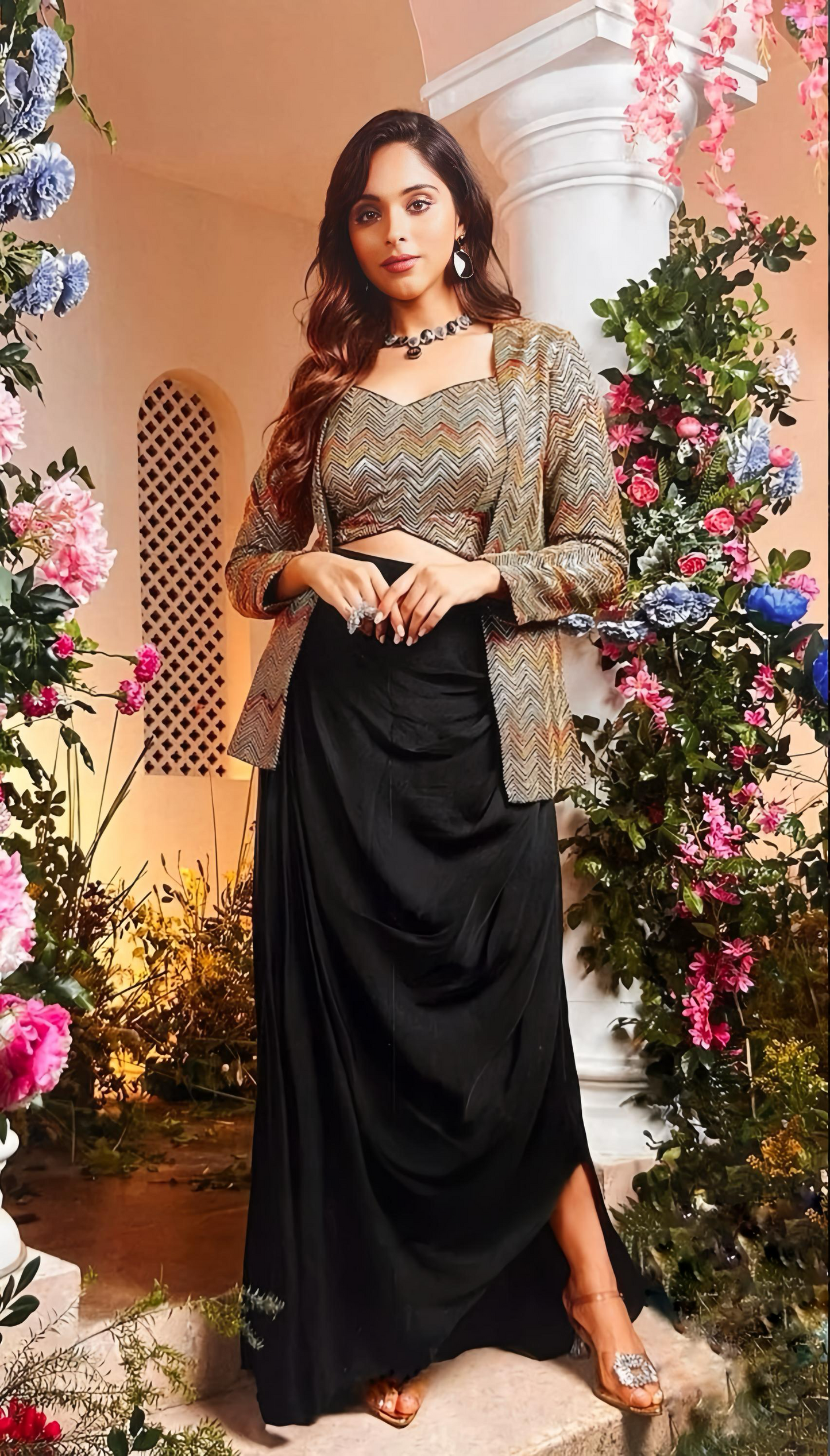 Beautiful Indo-Western Dress HOA040