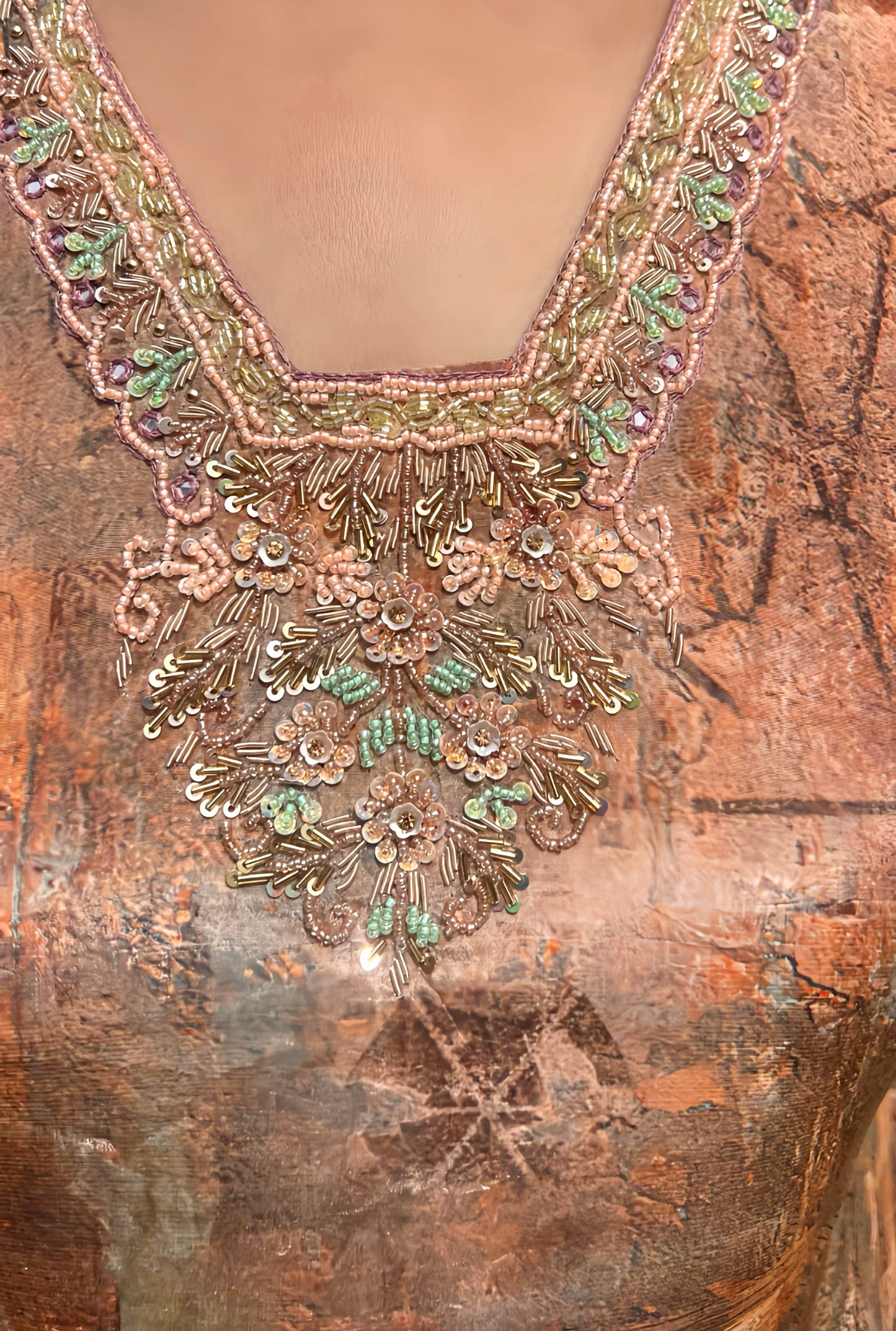 Beautiful Suit With Hand Embroidery HOA024