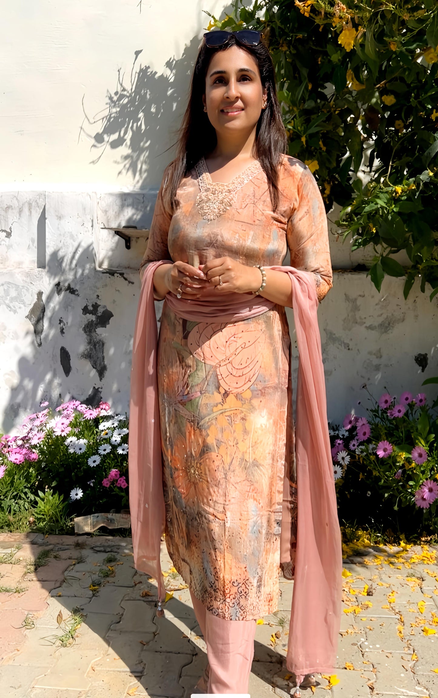 Beautiful Suit With Hand Embroidery HOA024