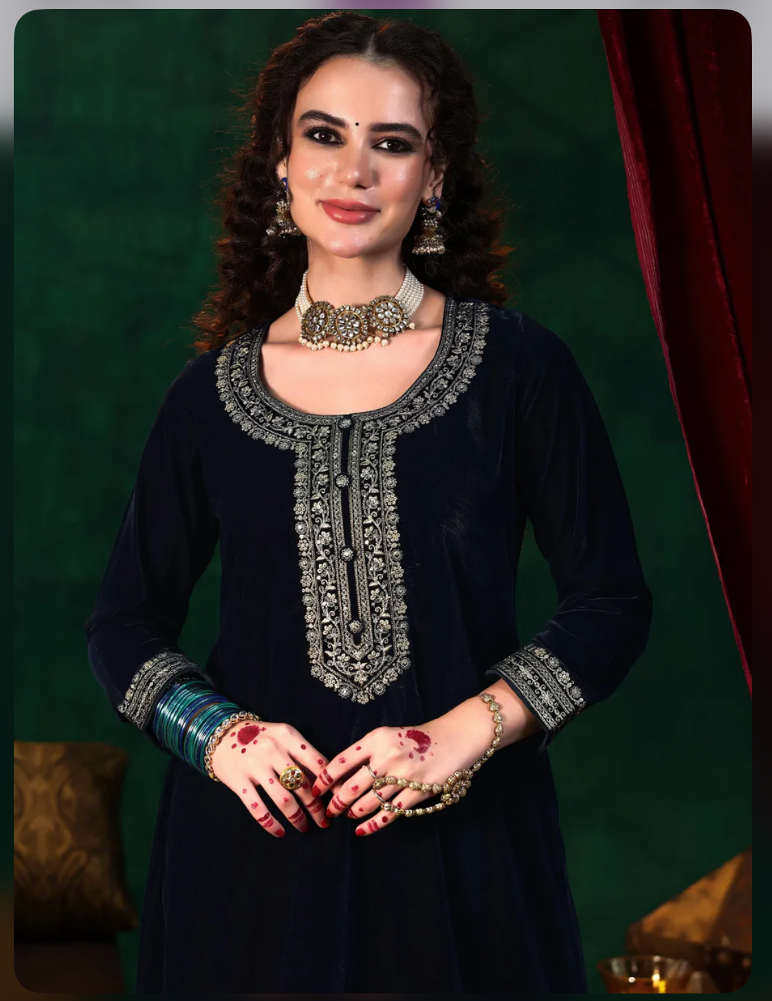 PHIRAN VELVET LUXE VELVET SET HOA0194