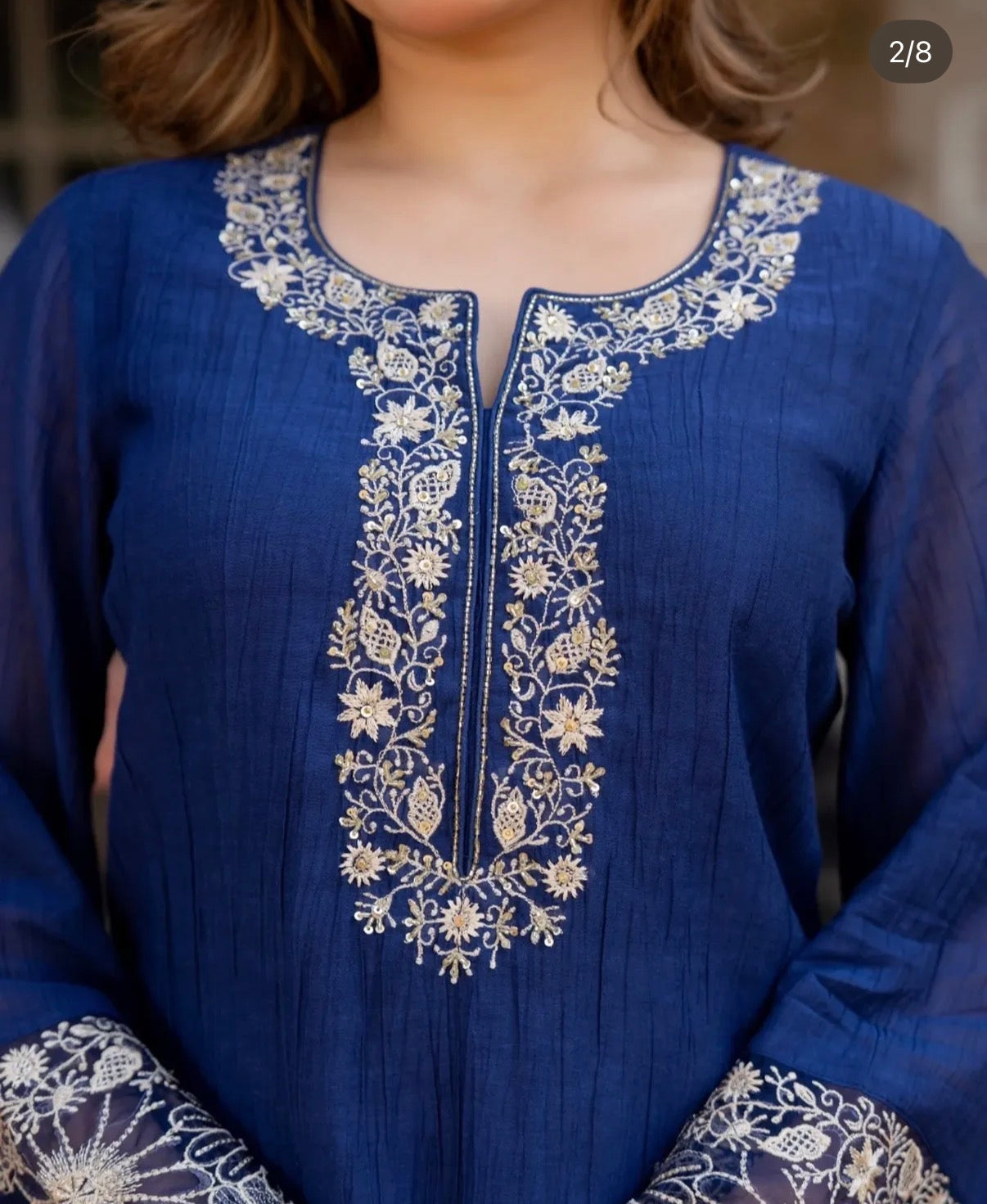 CRINLE TEXTURED PAKISTANI SUIT HOA0225
