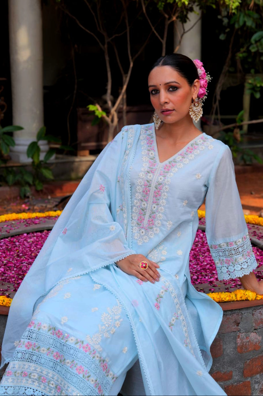 PAKISTANI ROYAL DUPATTA SET HOA083