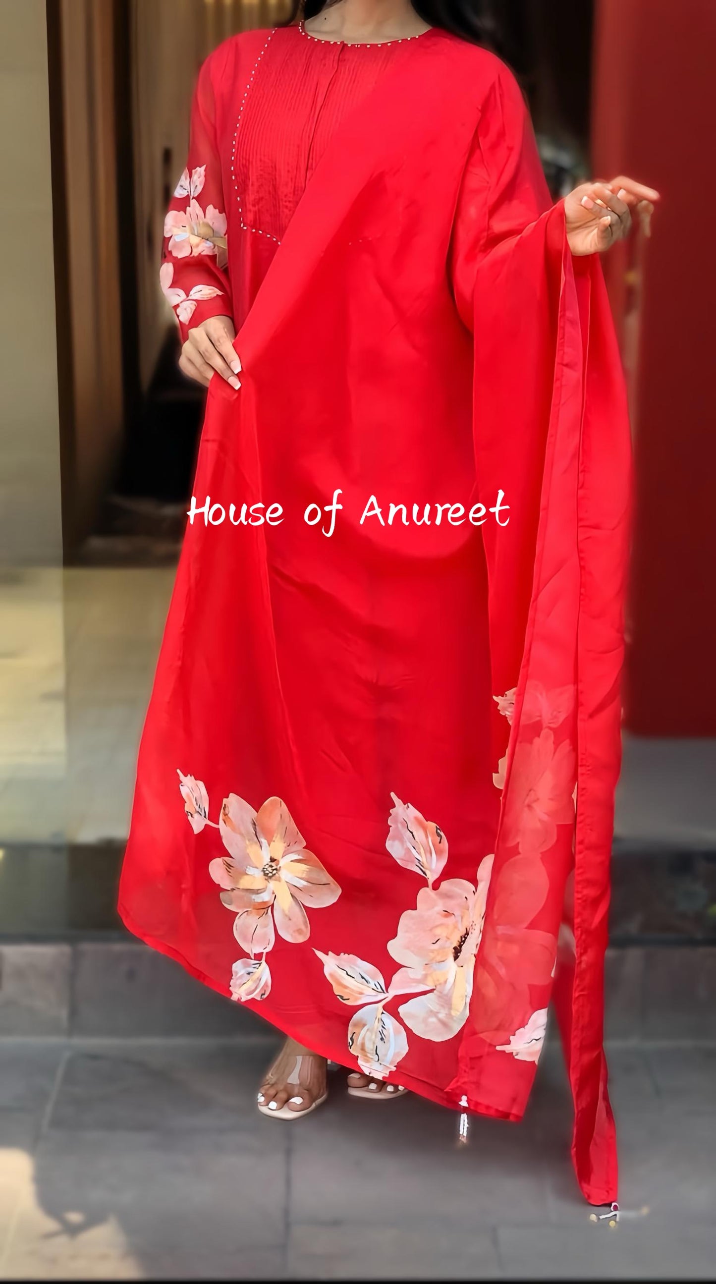 KAREENA KAPOOR INSPIRED PRETTY RED FULL SUIT HOA0100
