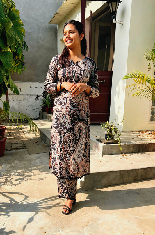 Smart  Premium Cotton kurta Pants  HOA043