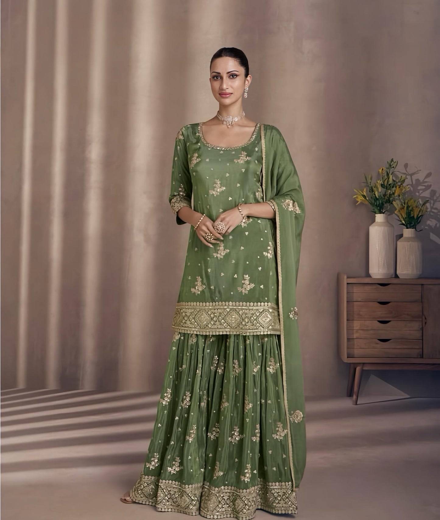 Beautiful Premium Sharara set HOA042