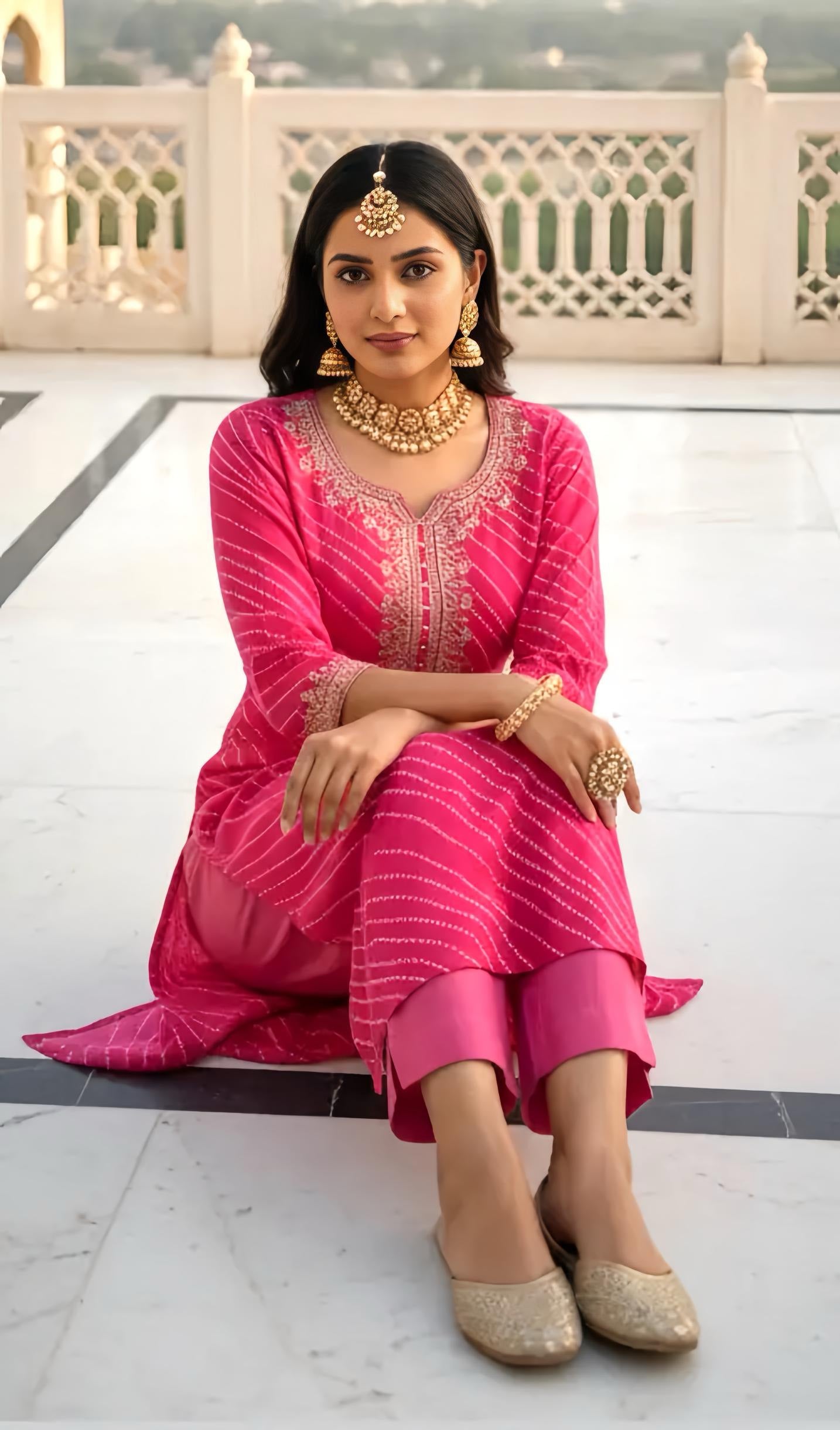 SYNA PURE SOFT MUSLIN KURTA PANTS HOA0117