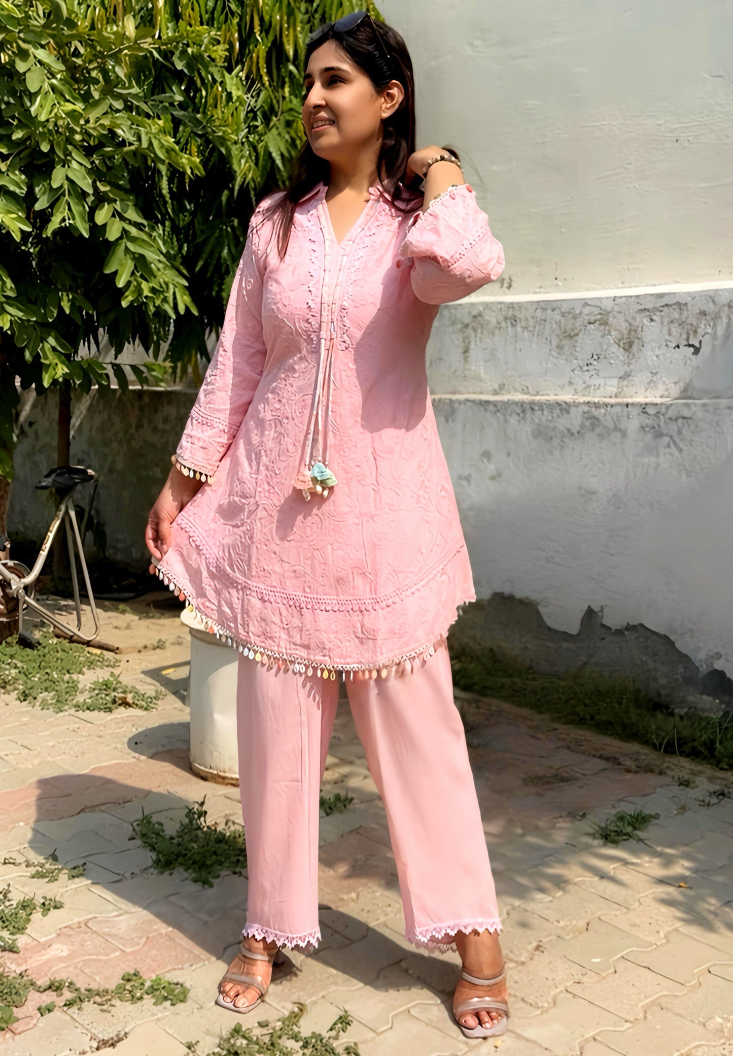 Designer premium cotton coord set HOAO55