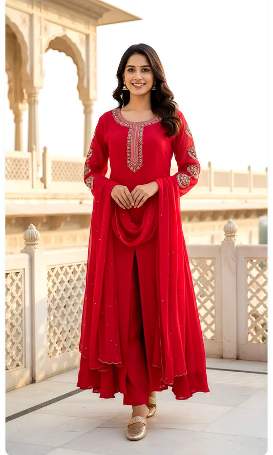 DULHAN DESIGNER HANDWORK ANARKALI HOA0155