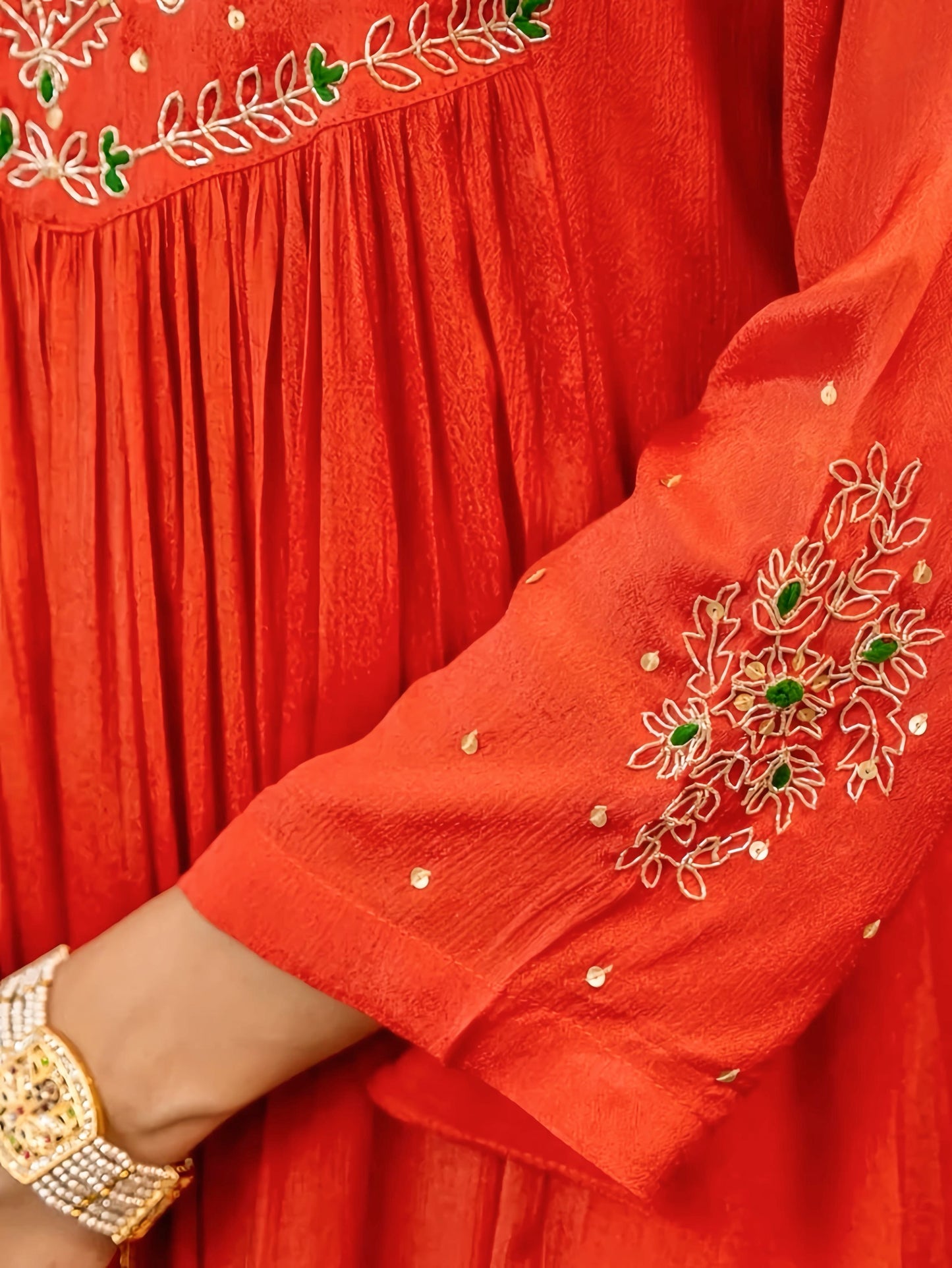 MADHURI A-LINE HAND EMBROIDERED SUIT HOA092