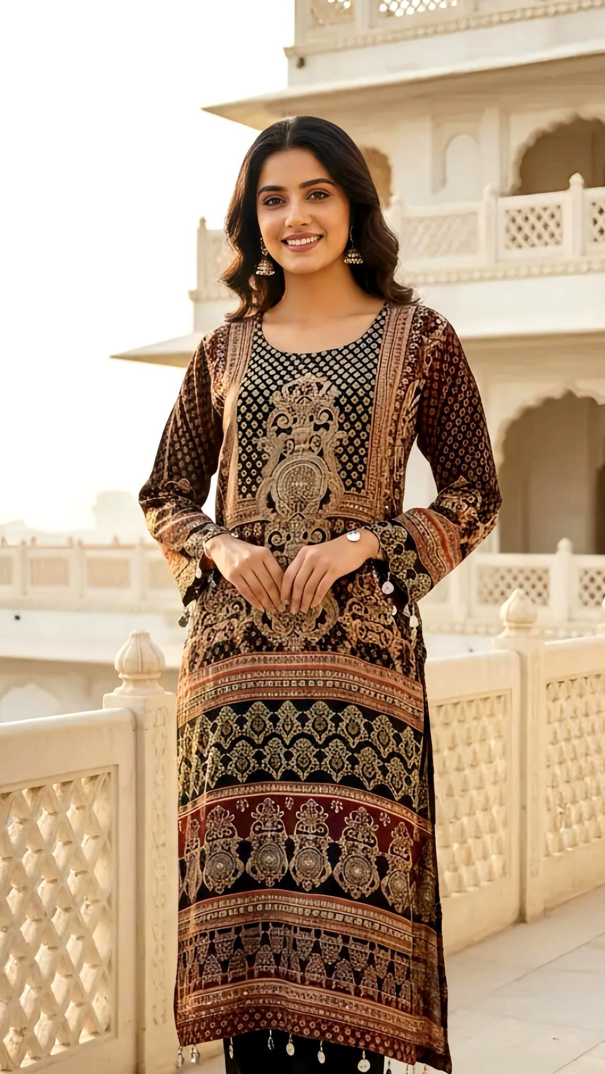 PRANSHI HANDWORK DHOTI SET two colors HOA0116