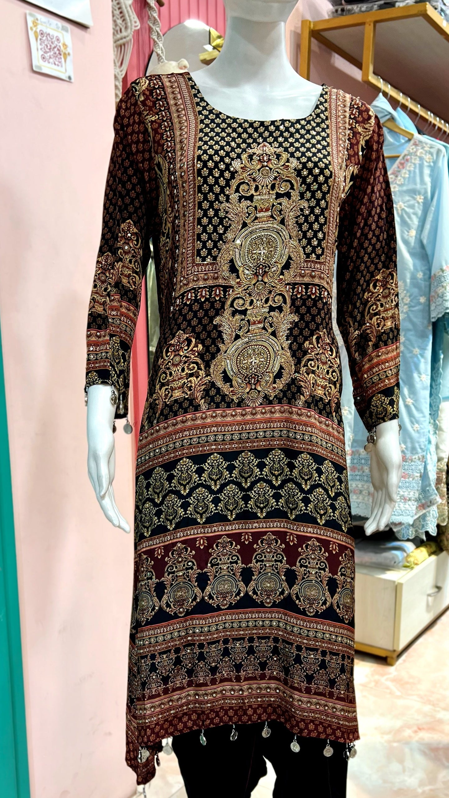 PRANSHI HANDWORK DHOTI SET two colors HOA0116