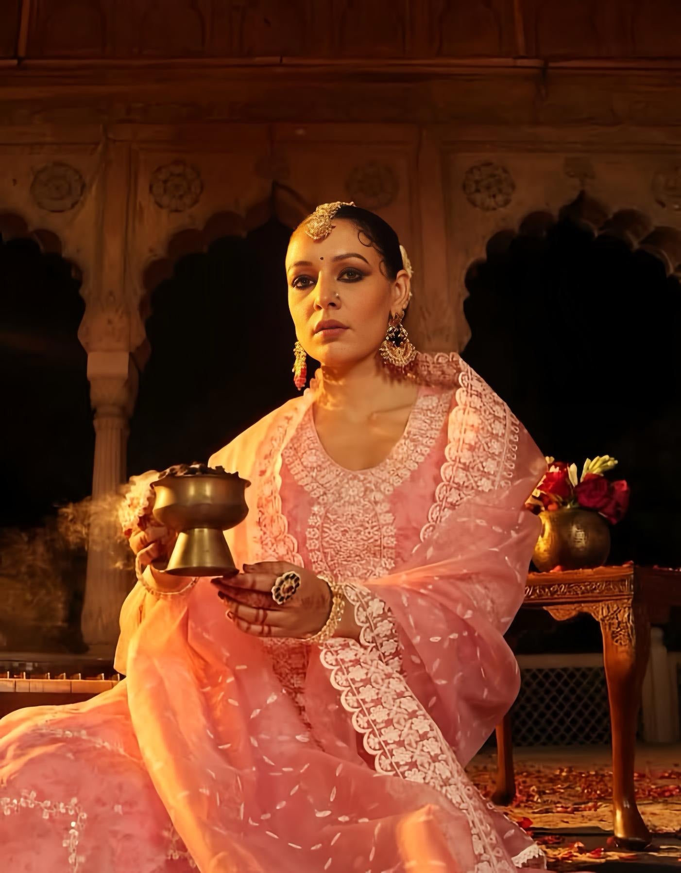 NOOR- E -ISHQ ANARKALI IN PREMIUM LIQUID ORGANZA HOA089