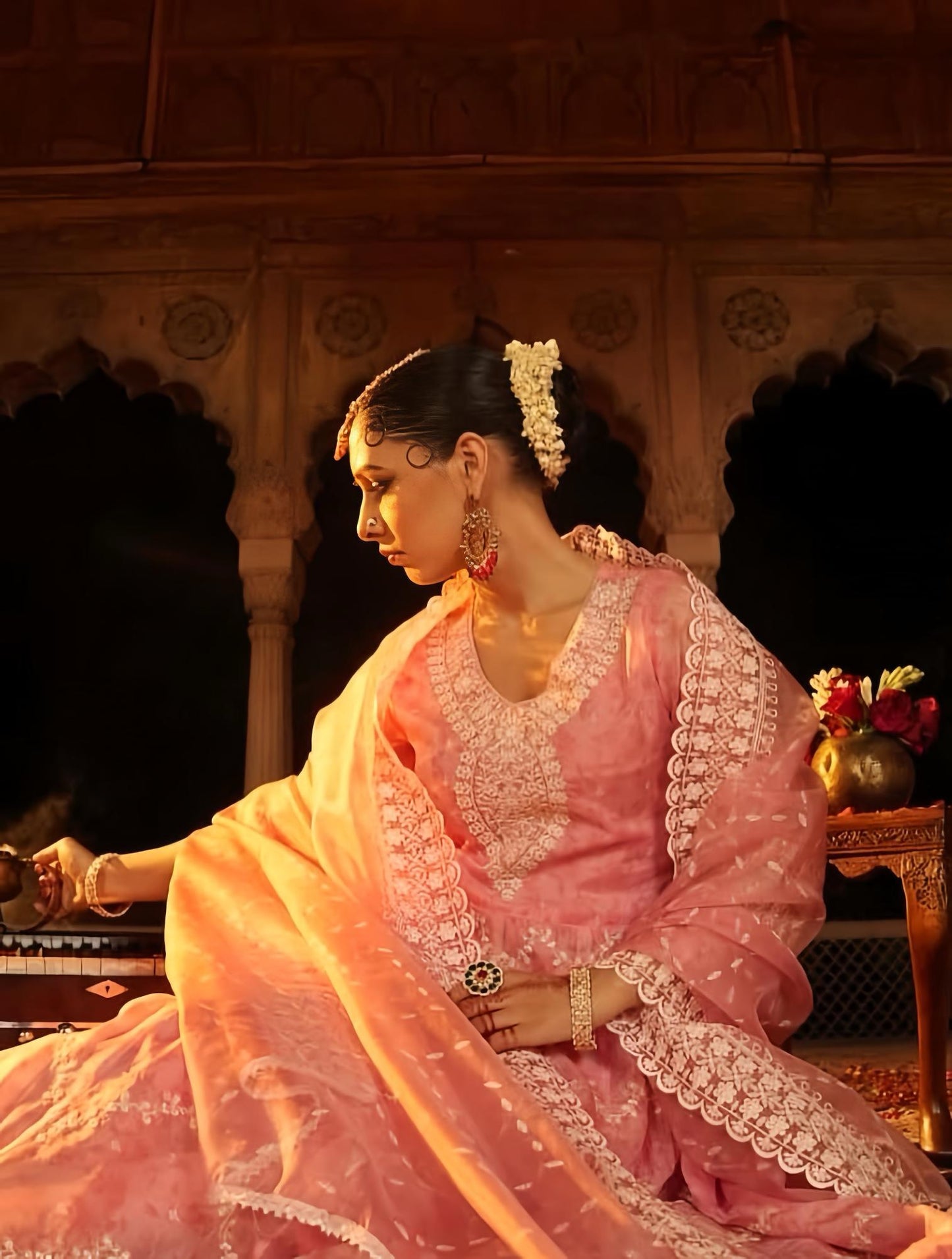 NOOR- E -ISHQ ANARKALI IN PREMIUM LIQUID ORGANZA HOA089