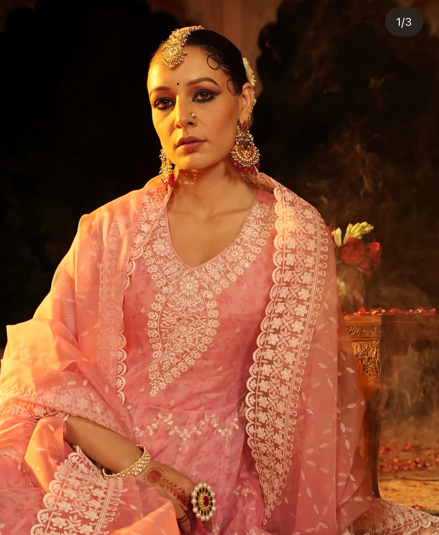 NOOR- E -ISHQ ANARKALI IN PREMIUM LIQUID ORGANZA HOA089