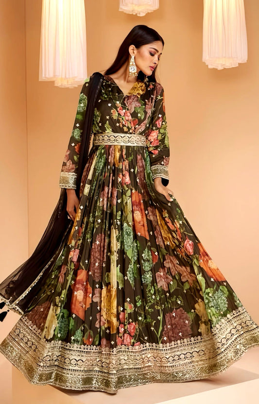 Beautiful GRAND western gown HOA050