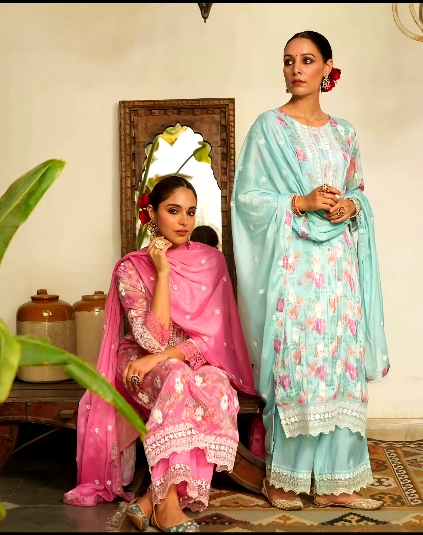 SHYNA PAKISTANI PREMIUM DUPATTA SET HOA088