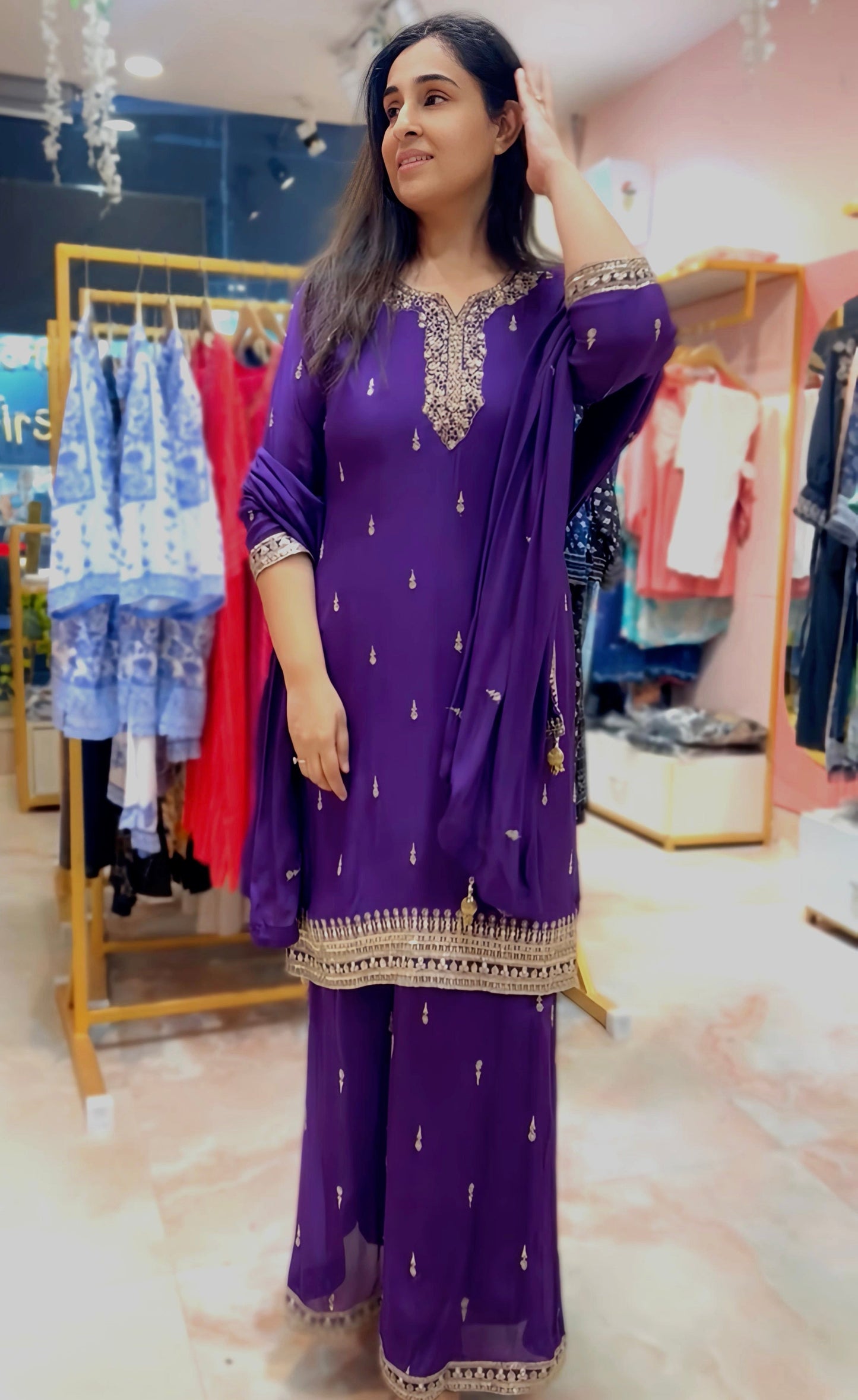 SAHIBA SHARARA SET MAHARANI SET HOA0108