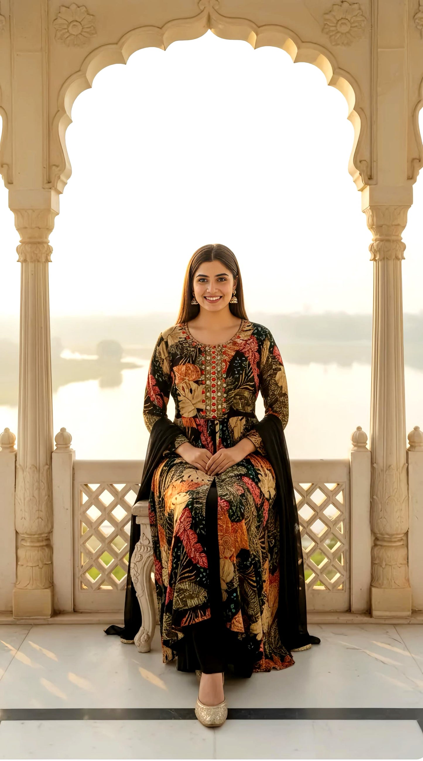 NIARA SMART HAND EMBROIDERY OUTFIT HOA0145