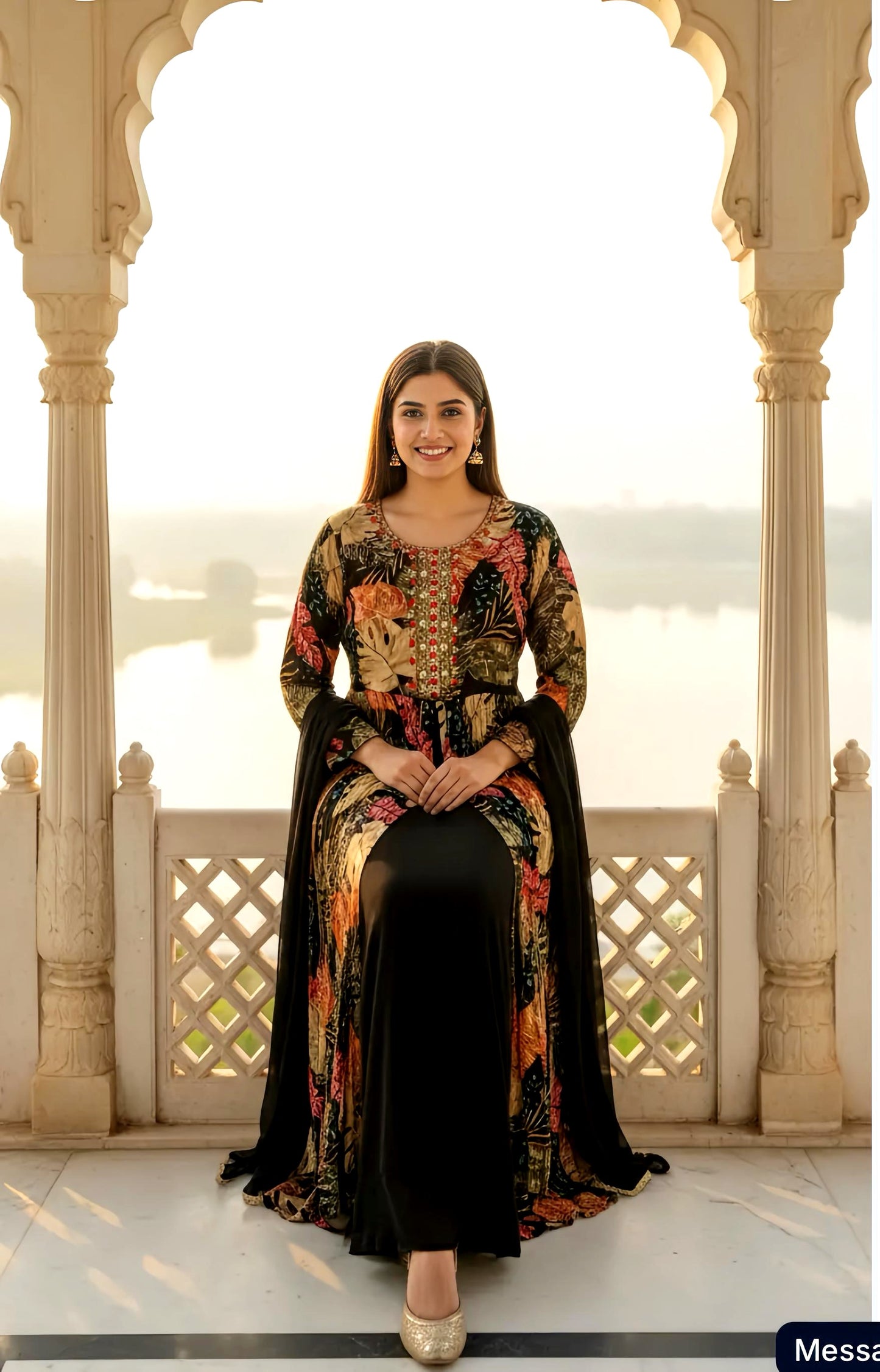 NIARA SMART HAND EMBROIDERY OUTFIT HOA0145