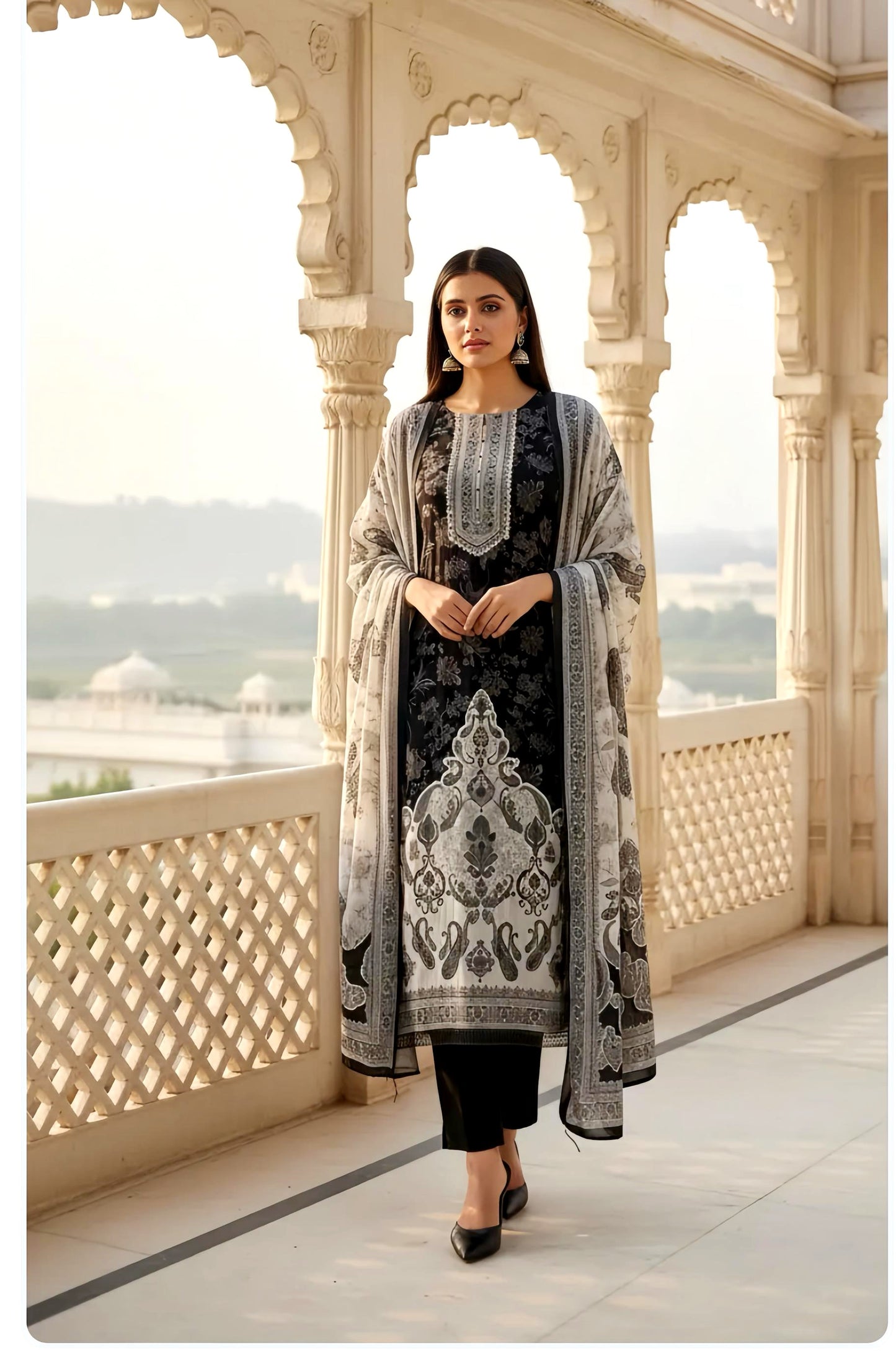 SAHIBA PLACEMENT PAKISTANI SUIT HOA0124
