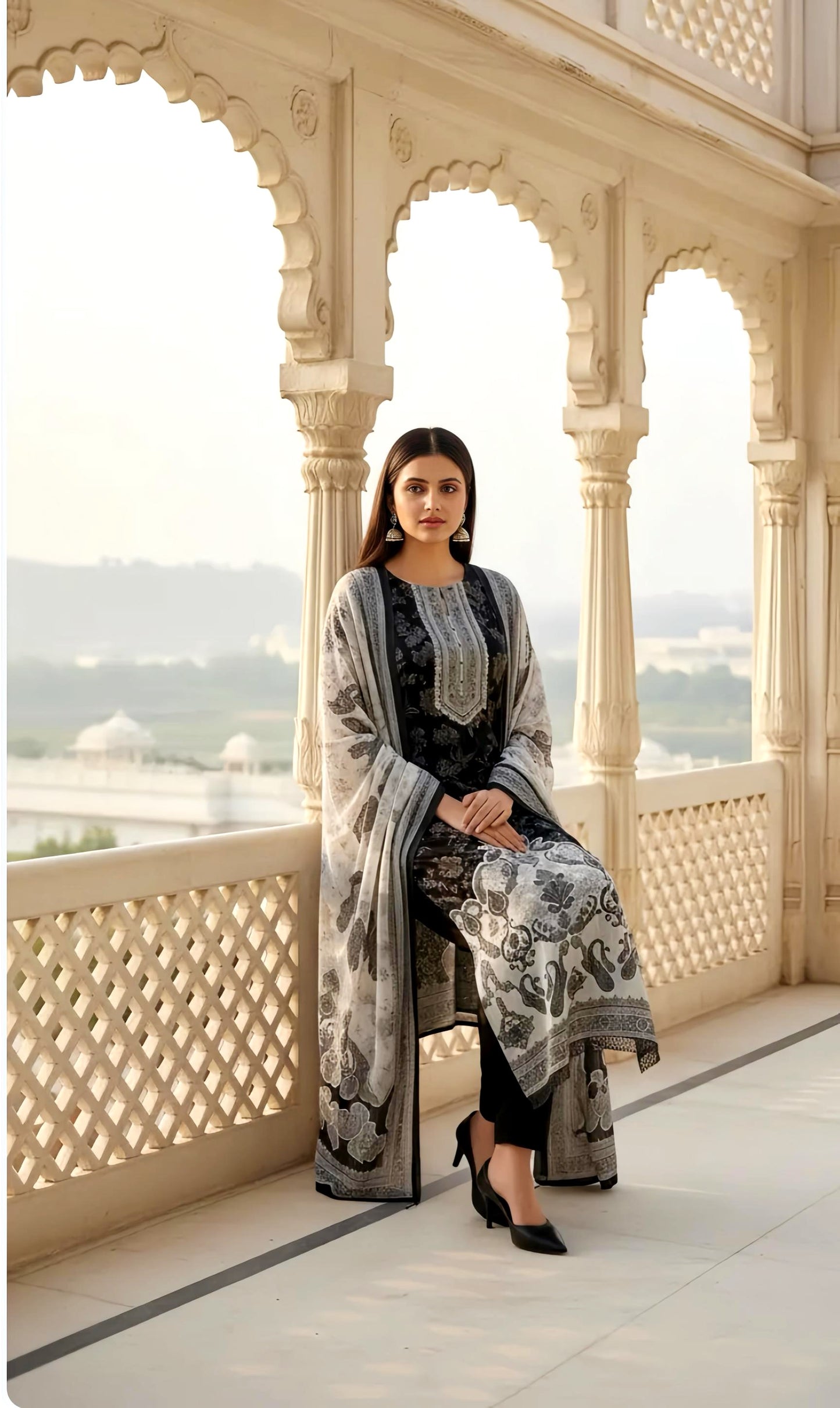 SAHIBA PLACEMENT PAKISTANI SUIT HOA0124