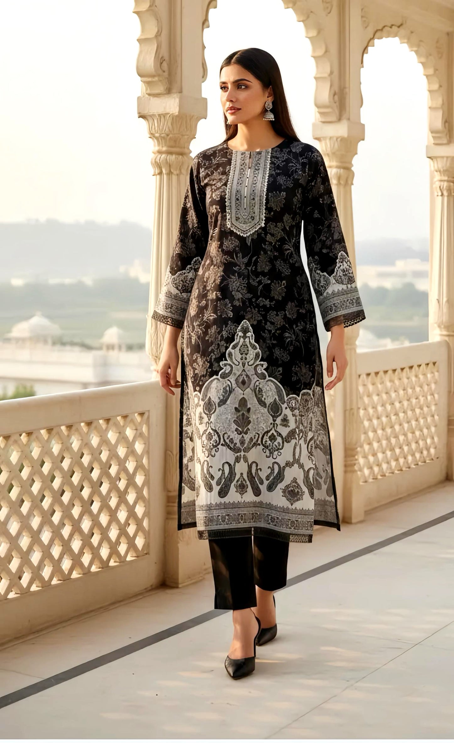 SAHIBA PLACEMENT PAKISTANI SUIT HOA0124
